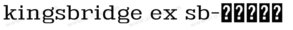 kingsbridge ex sb字体转换